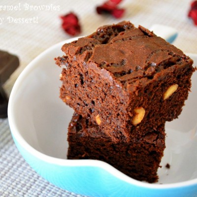 Peanut Caramel Brownies