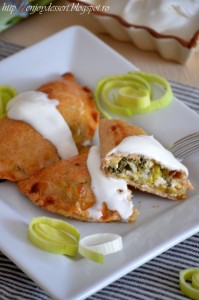 Empanadas cu praz si carne de porc