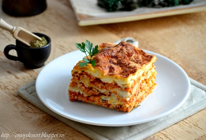 Lasagna cu carne de pui