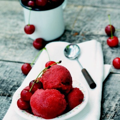 Sour Cherry Sorbet – Sorbeto de visine