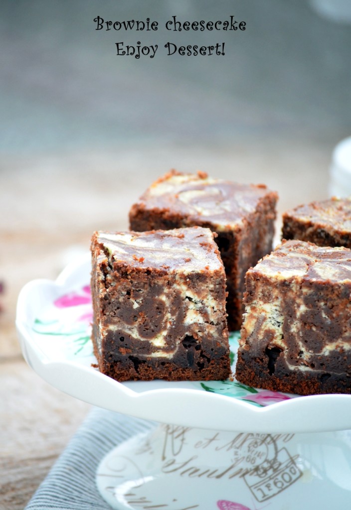 Brownie cheesecake – Negresa cu branza
