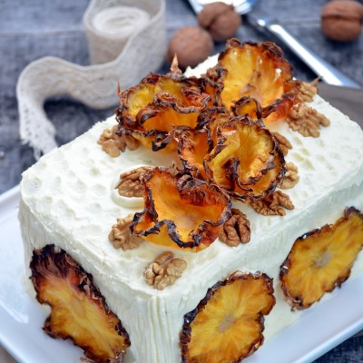 Hummingbird Cake – tort cu banane, nuci si ananas