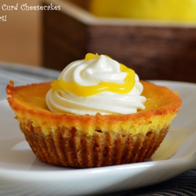 Mini Lemon Curd Cheesecakes
