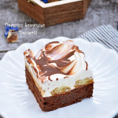 Tiramisu brownies