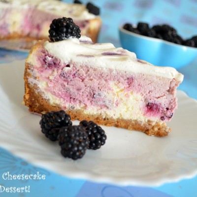 Blackberry cheesecake