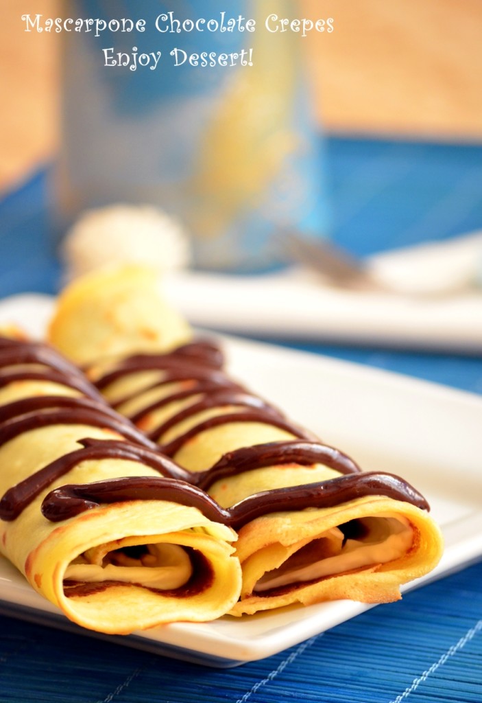 Clatite cu ciocolata si mascarpone