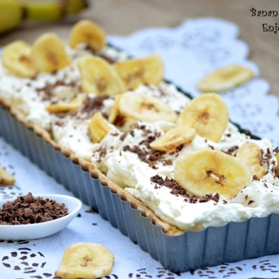 Tarta cu banane si crema de vanilie