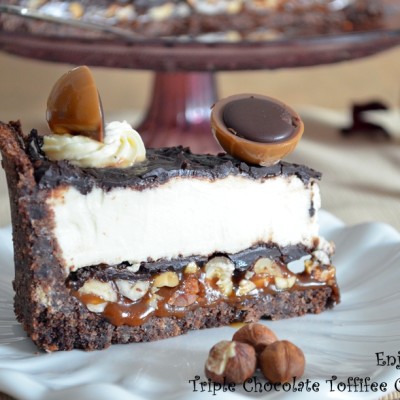 Triple Chocolate Toffifee Cheese Cake