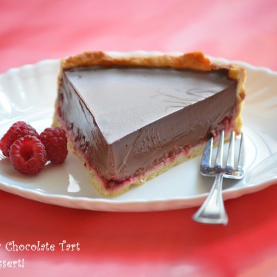 Raspberry Chocolate Tart