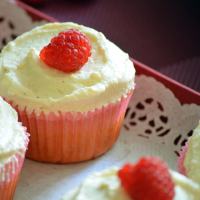 Cupcakes cu zmeura